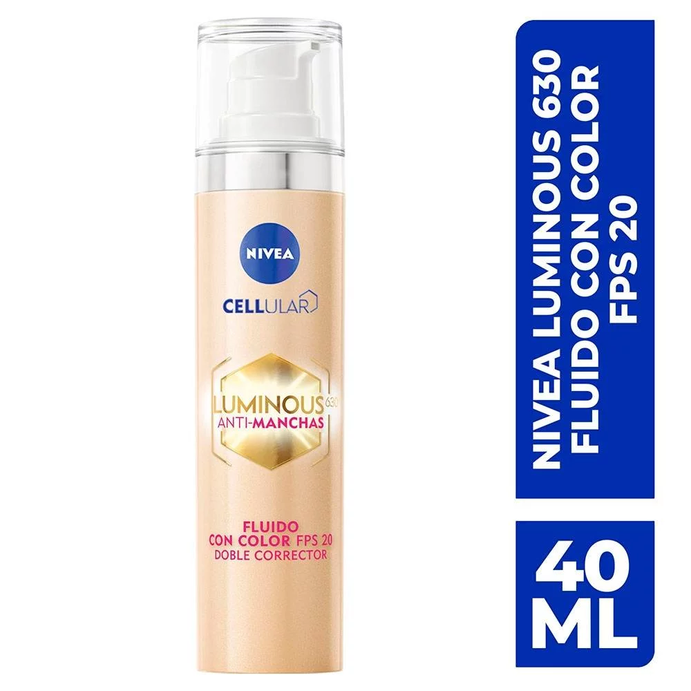 Nivea LUMINOUS 630º ANTIMANCHAS fluido con color spf20