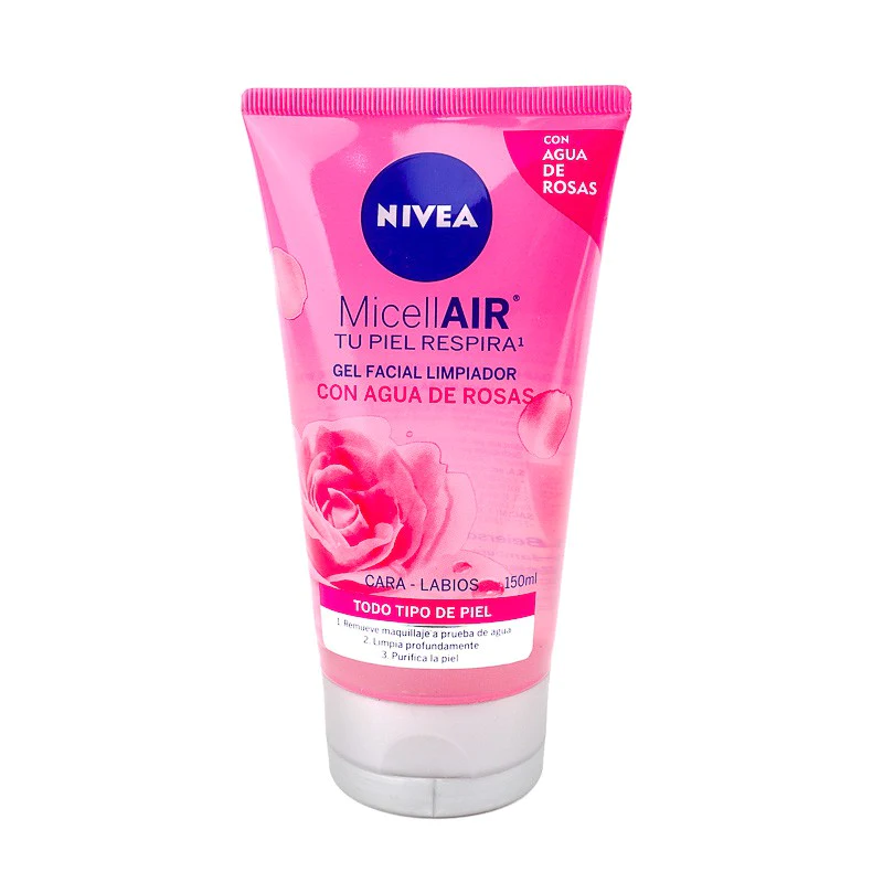 Nivea Agua de rosas Gel Limpiador Facial  150ml