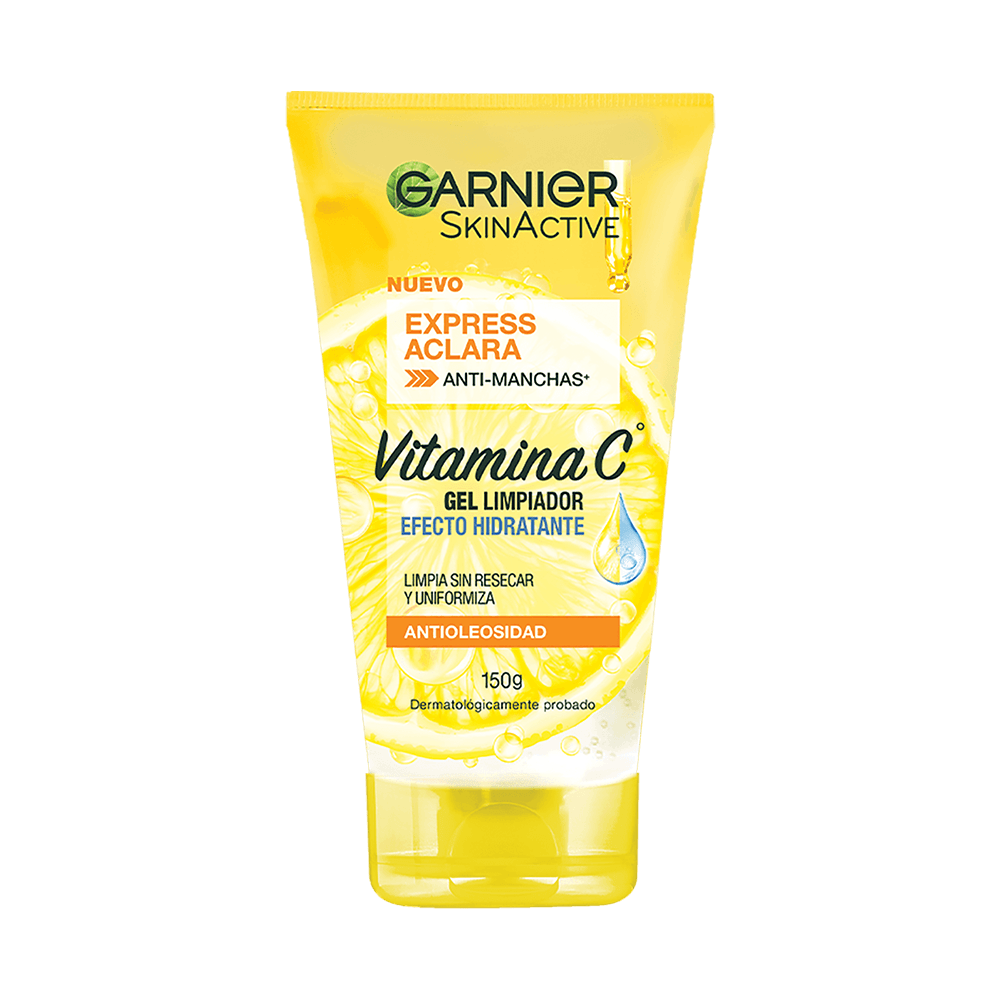 Garnier Express Aclara Vit C gel limpiador Hidratante 150g