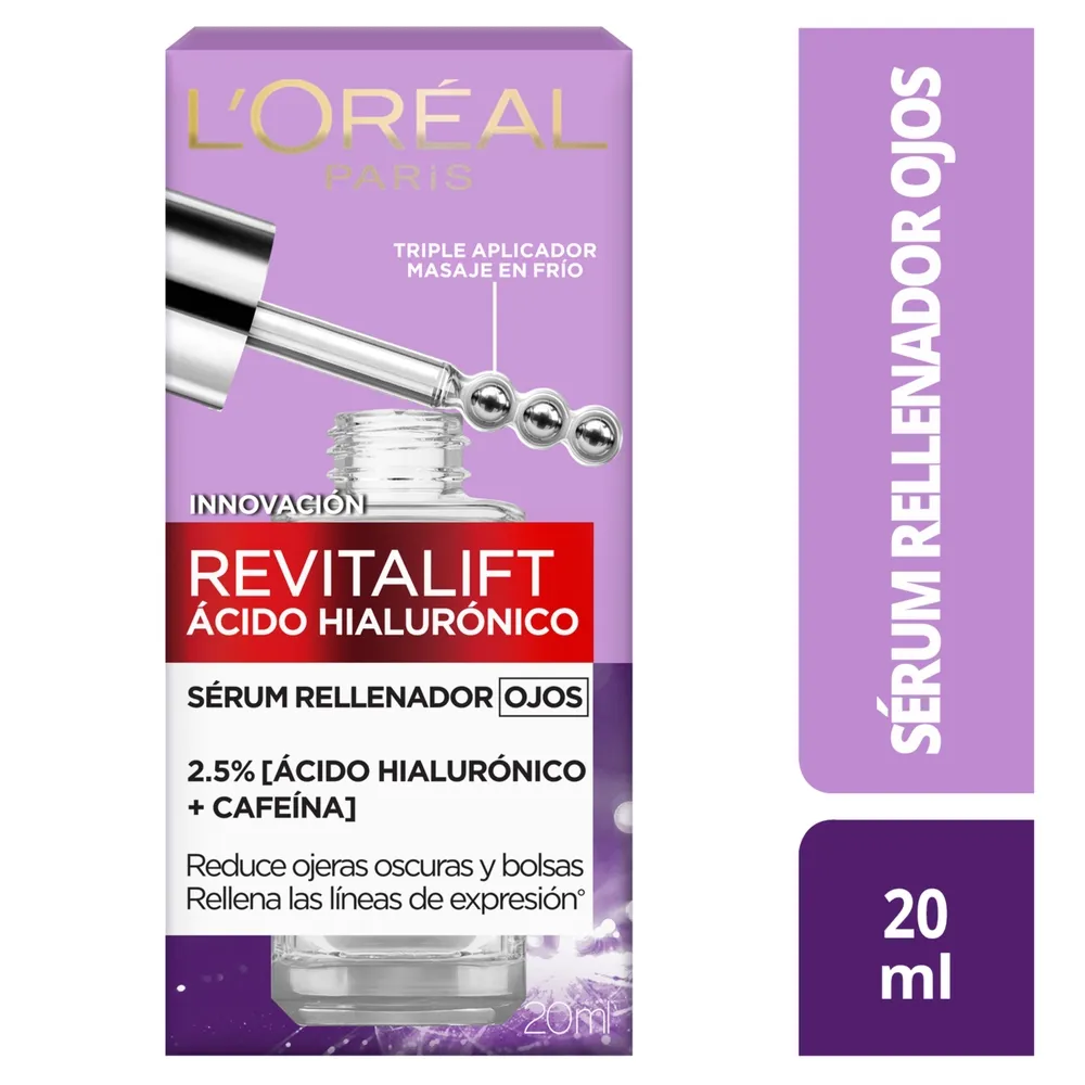 LOreal Paris RevitaliftSerum Rellenador Ojos Acido Hialurónico - 20ml