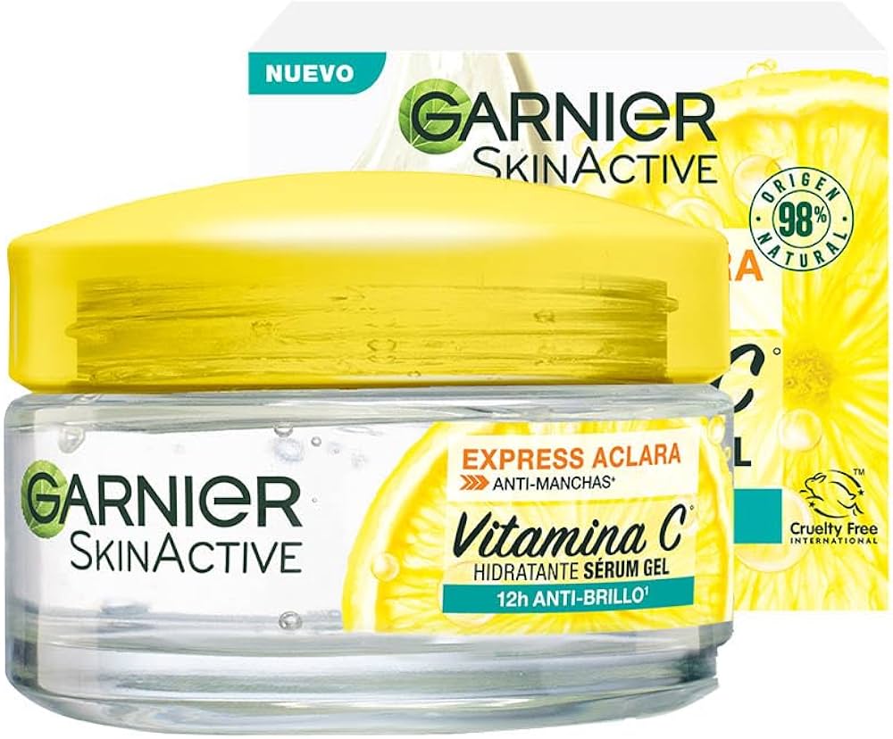 Garnier Express Aclara Gel crema hidratante Vitamina C anti-brillo 50ml
