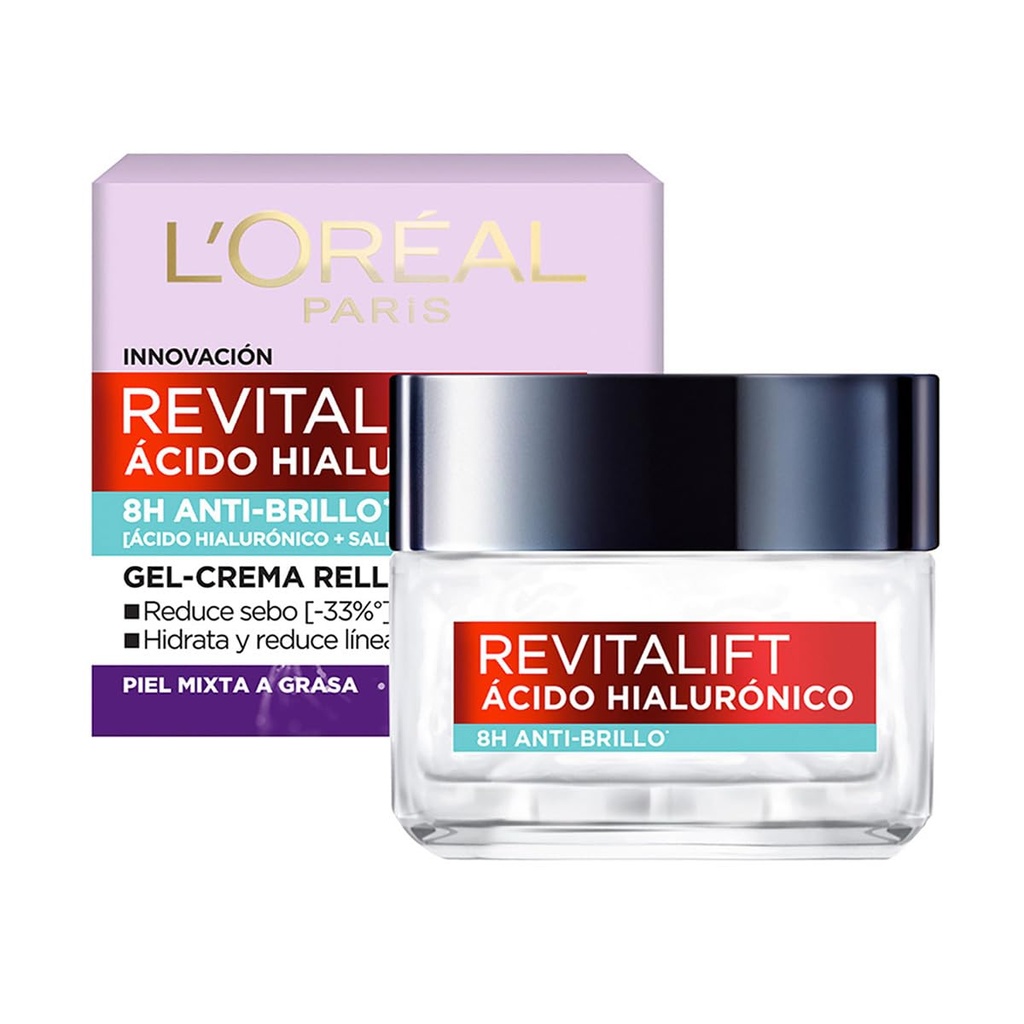 Loreal Revitalift Acido Hialuronico anti Brillo 50ml