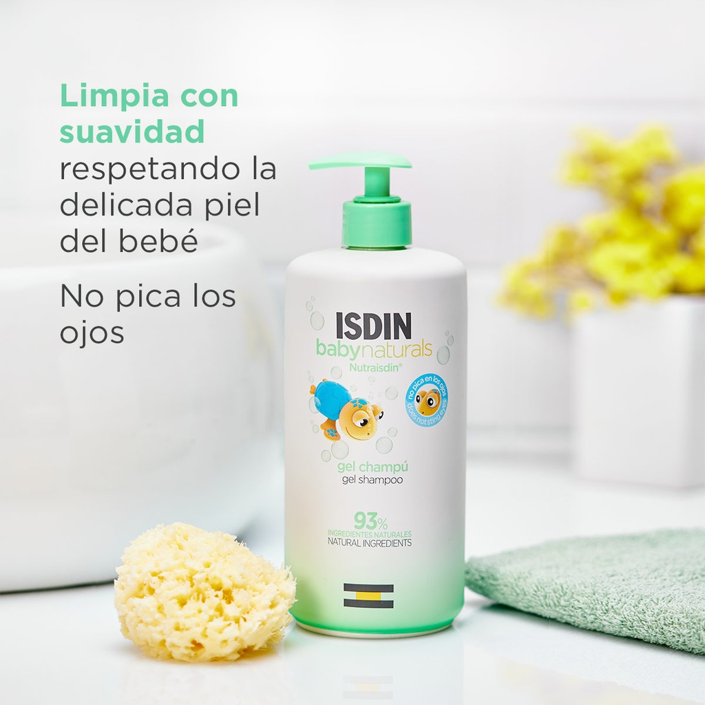 ISDIN Baby Naturals Gel champú 400ml