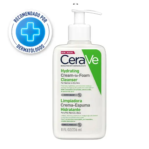 Cerave Limpiadora Crema Espuma Hidratante 236ml