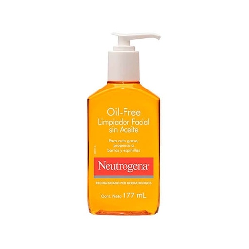 Neutrogena Gel Limpiador Facial Oil Free Ácido Salicílico 177Ml