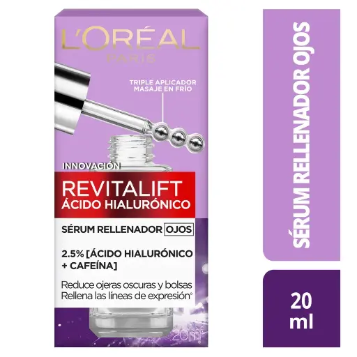 LOreal Paris RevitaliftSerum Rellenador Ojos Acido Hialurónico - 20ml